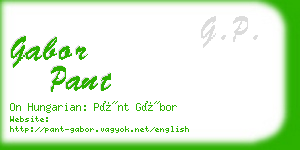 gabor pant business card